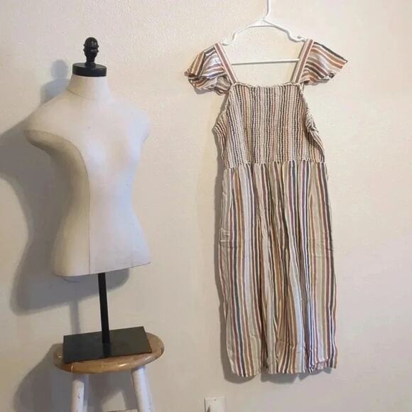 Sonoma Beachy Striped Sundress with Pockets size 0X - Picture 3 of 6